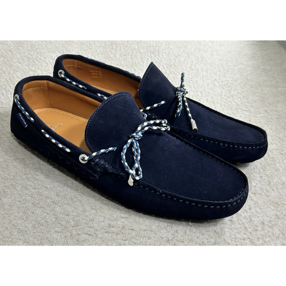 Paul Smith Men's Springfield Navy Soft Suede Leather Loafer Size 9 Slip On New - Picture 10 of 11